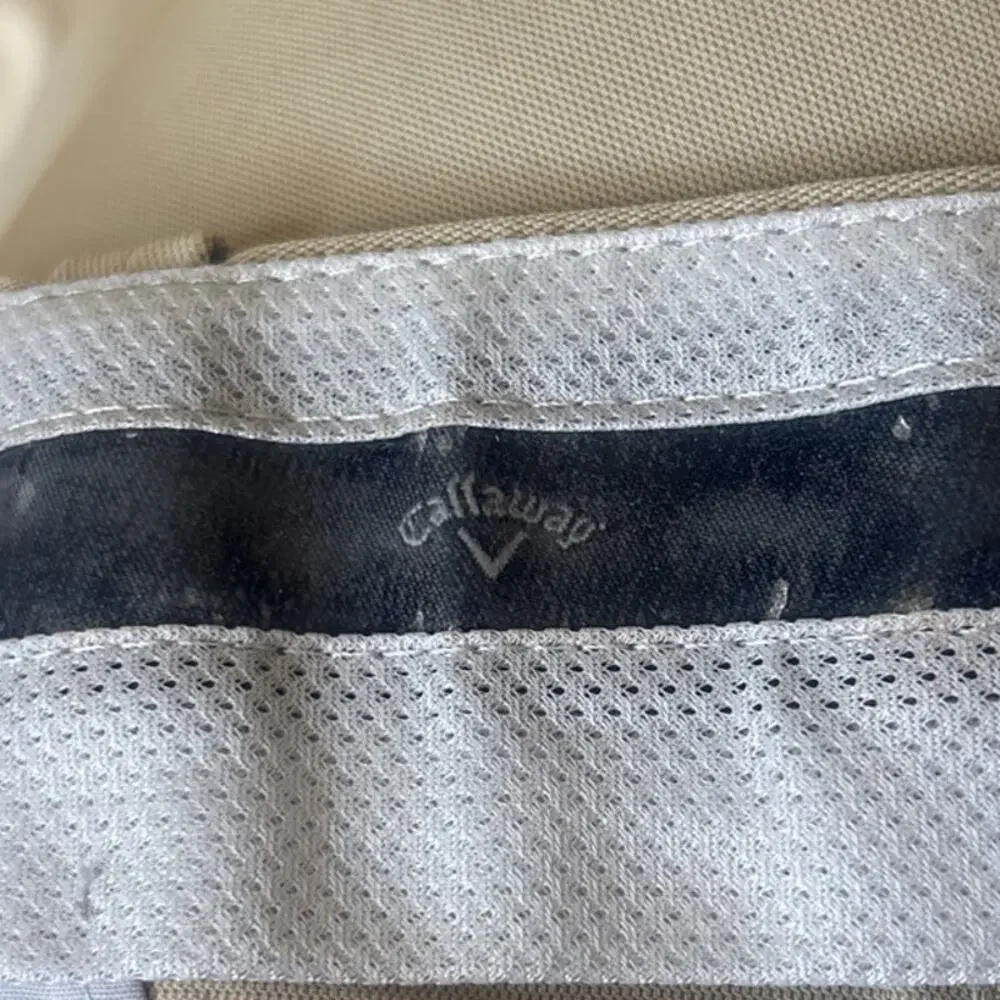 Callaway Flat Front Golf Pants-Tan Size 34/34